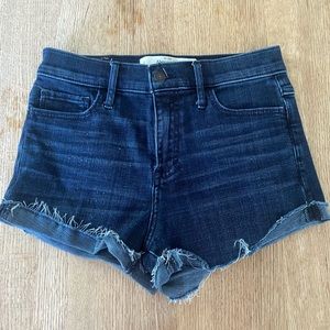 Abercrombie high waist denim shorts